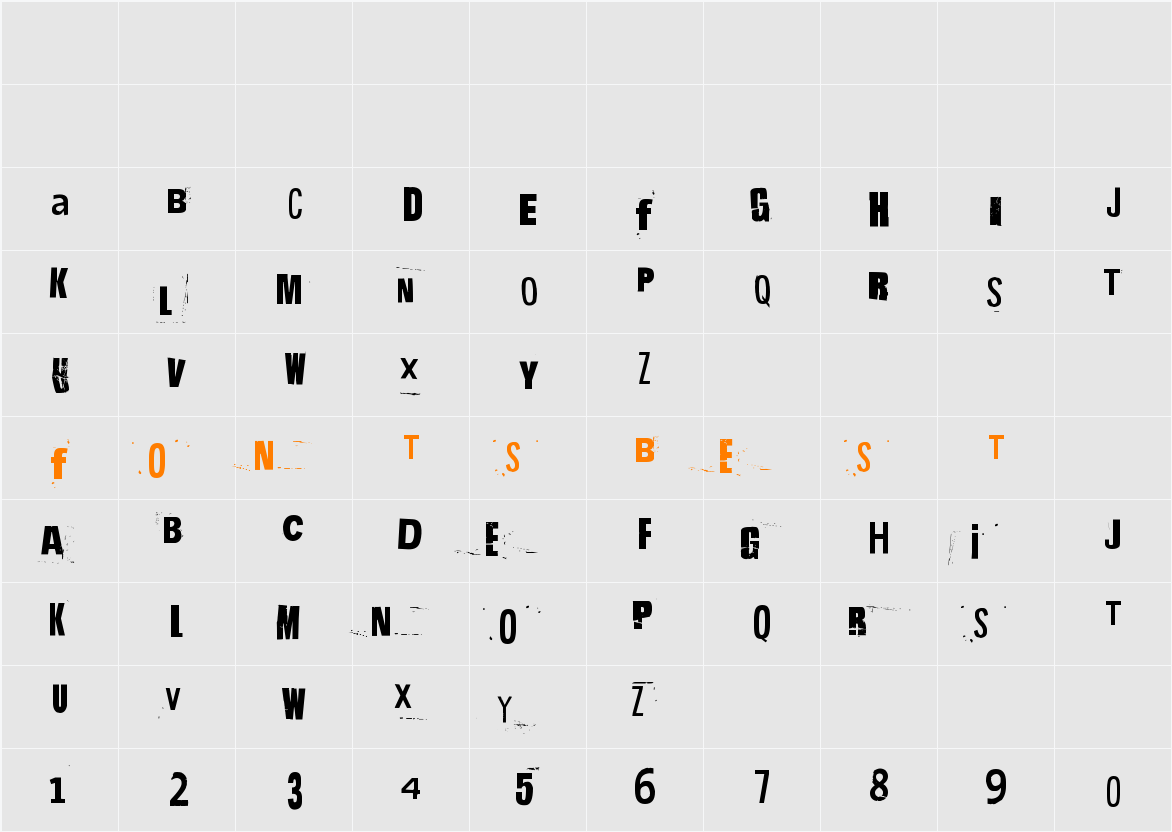 Hit me, punk! 03 Character Map