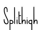 Splithigh Font Image