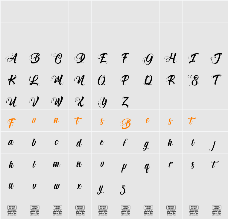 Mister Grape - Personal Use Character Map