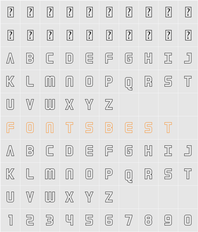 Geistack Character Map