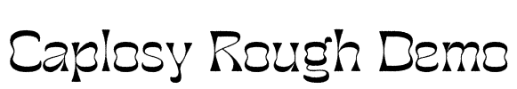 Caplosy Rough Demo Font Image