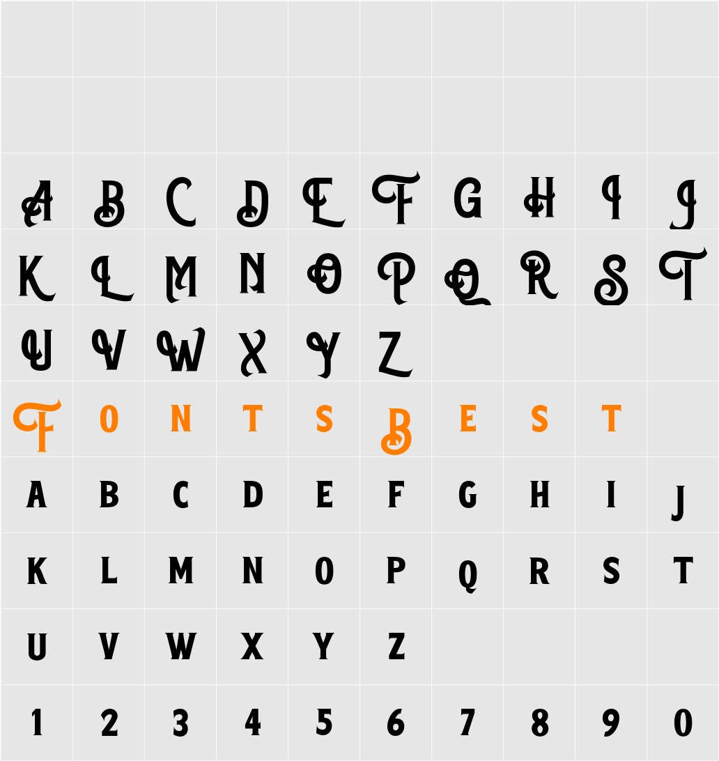Amontesa Character Map