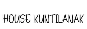 House Kuntilanak Font Image
