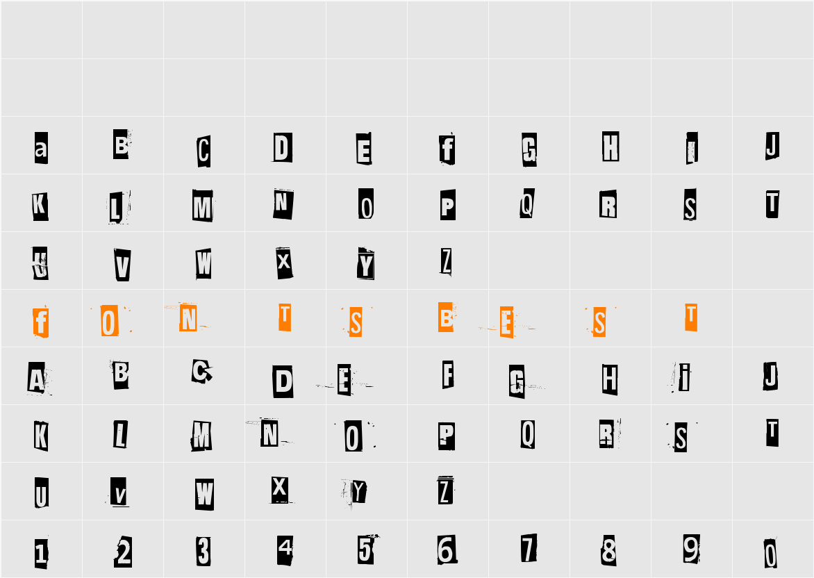 Hit me, punk! 01 Character Map