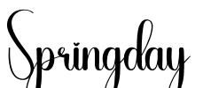 Springday Font Image