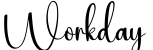 Workday Font Image