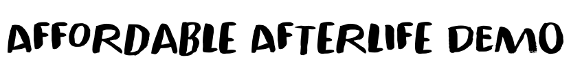Affordable Afterlife DEMO Font Image