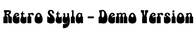 Retro Styla - Demo Version Font Image