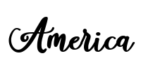 America Font Image