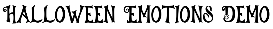 Halloween Emotions Demo Font Image