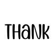 Thank Font Image