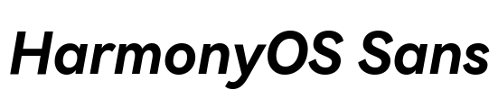 HarmonyOS Sans Font Image