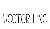 Vector Line Font Image