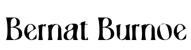 Bernat Burnoe Font Image