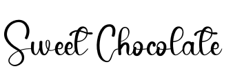 Sweet Chocolate Font Image