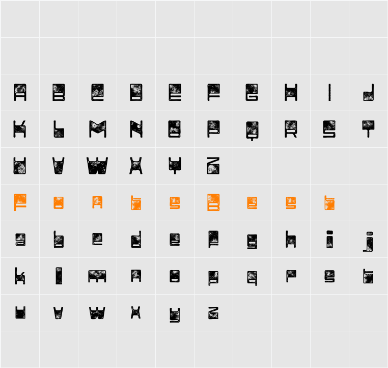 Adfile Stamp Demo Character Map