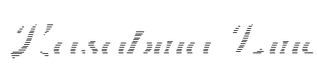 Kasabina Line Font Image