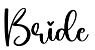 Bride Font Image