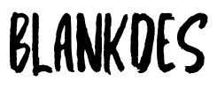 Blankdes Font Image