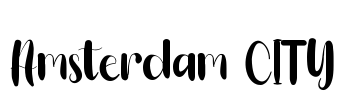 Amsterdam CITY Font Image