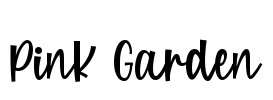 Pink Garden Font Image