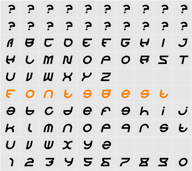 alexey Character Map