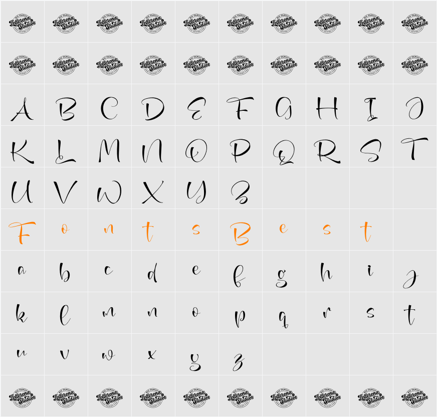 Annets Birthday DEMO VERSION Character Map