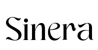Sinera Font Image