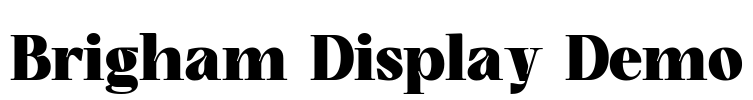 Brigham Display Demo Font Image