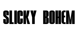 SLICKY BOHEM Font Image