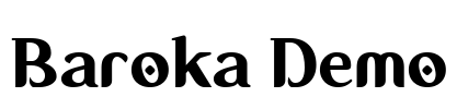 Baroka Demo Font Image