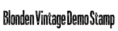 Blonden Vintage Demo Stamp Font Image