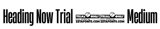 Heading Now Trial 25 Medium Font Image