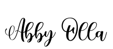 Abby Olla Font Image