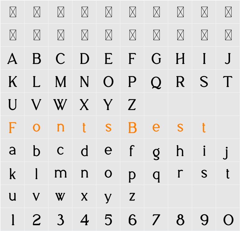 Felix Character Map