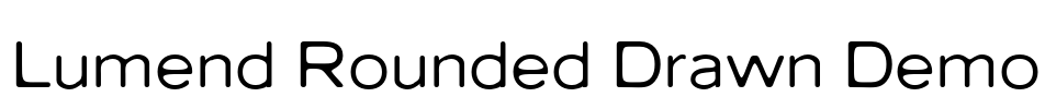 Lumend Rounded Drawn Demo Font Image