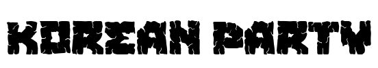 Korean Party Font Image