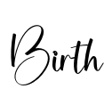 Birth Font Image