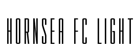 HORNSEA FC LIGHT Font Image