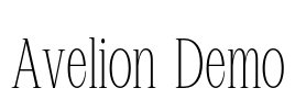 Avelion Demo Font Image