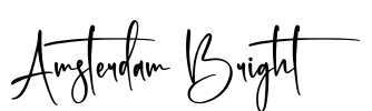 Amsterdam Bright Font Image