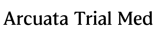 Arcuata Trial Med Font Image