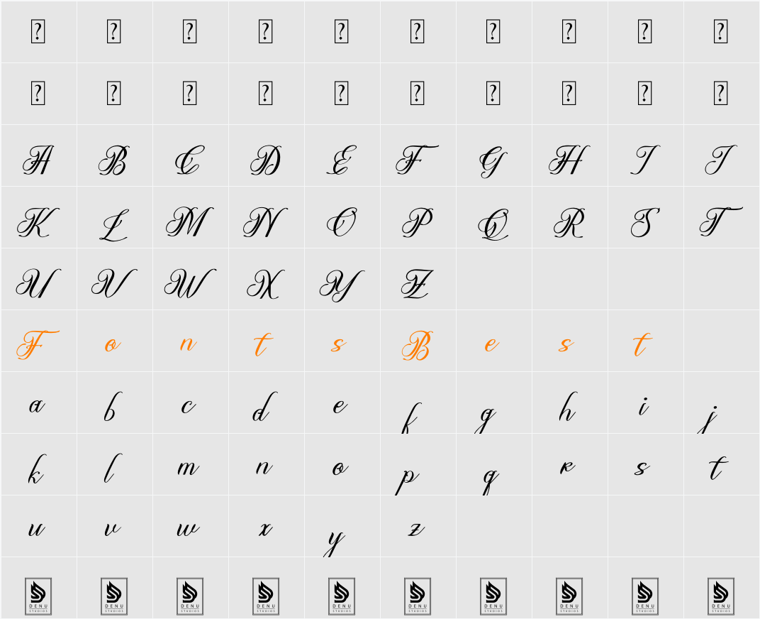 Olydemi Character Map