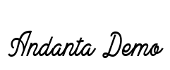 Andanta Demo Font Image