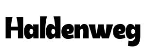 Haldenweg Font Image
