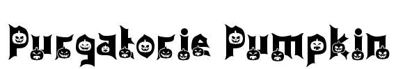 Purgatorie Pumpkin Font Image