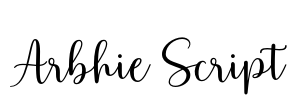 Arbhie Script Font Image