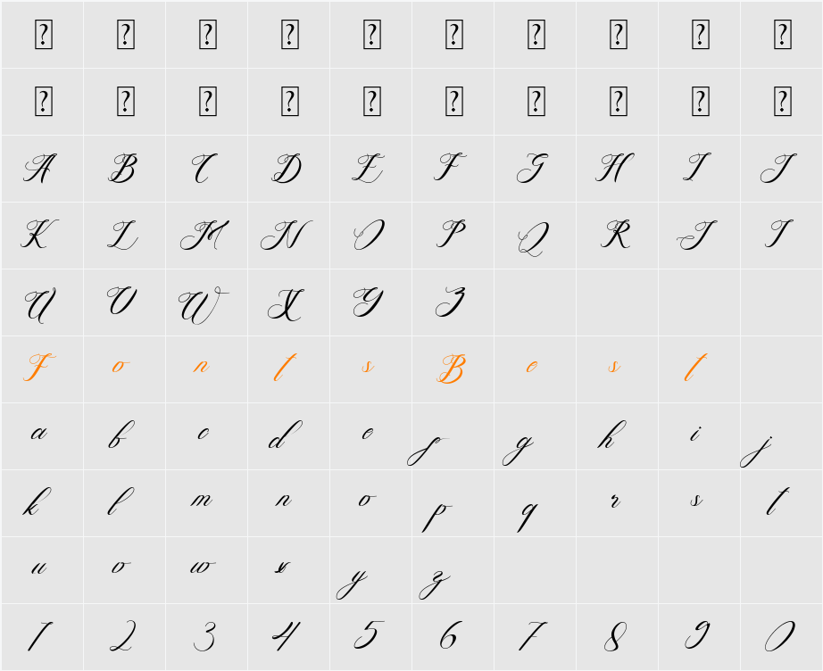 Qeisyad Character Map