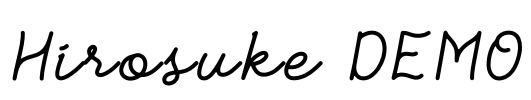 Hirosuke DEMO Font Image