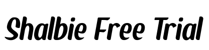 Shalbie Free Trial Font Image